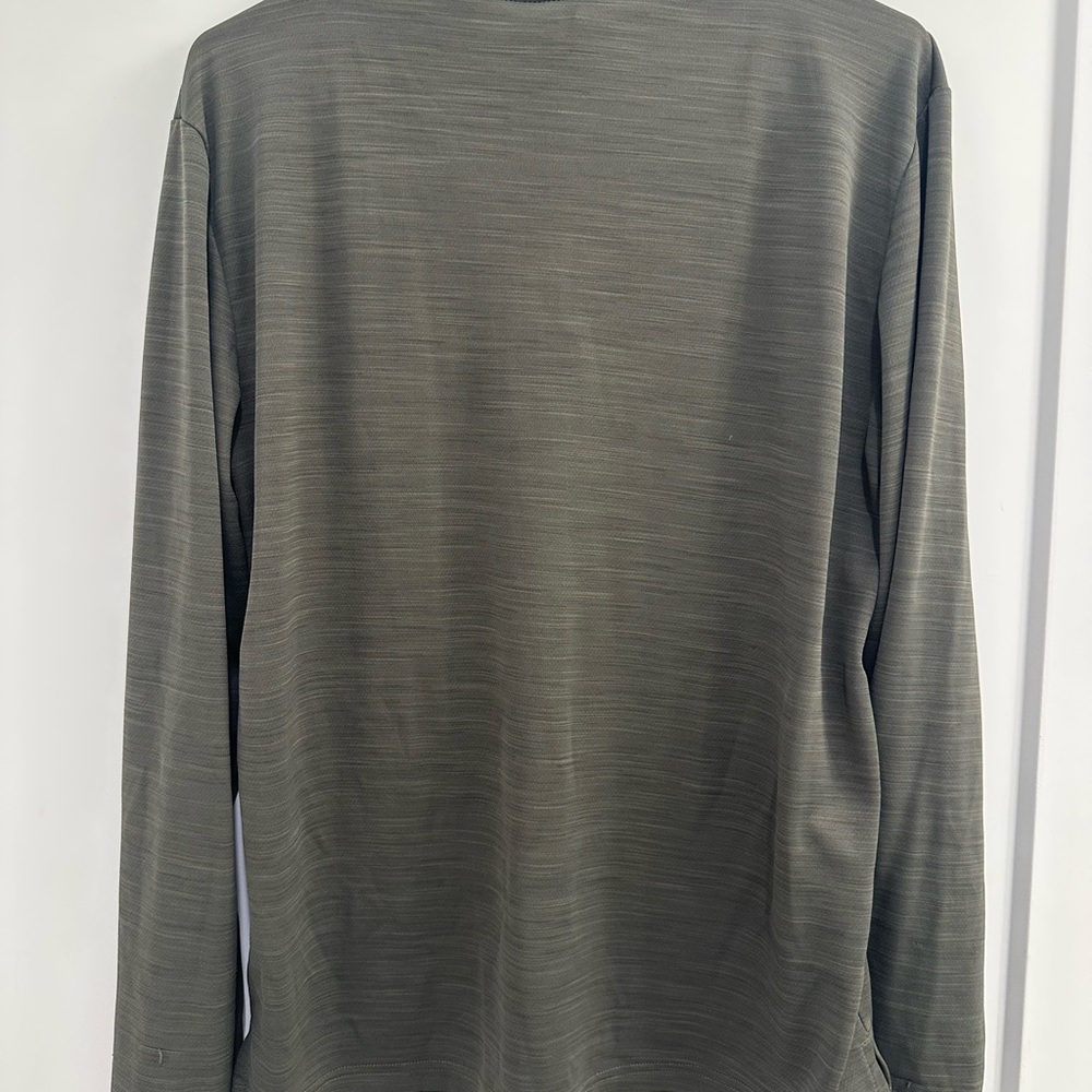Nike Men's Hunter Green Long Sleeve Pullover - Picture 2 of 3